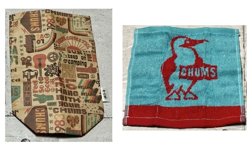 CHUMS ボトルカバーとタオルセット※日時時間指定不可の商品です 詳しくは商品説明にて