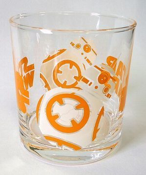 スター・ウォーズ 　オレンジ　BB-8 ロックグラス A　（ハロウィーンにもOK）