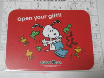 スヌーピー　マウスパッド　Open　Gift