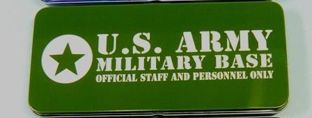 ブリキラージ缶ペンケース　U．S．ARMY