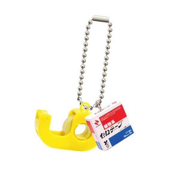 面白雑貨 文具ミニチュアマスコット ニチバン セロテープ 黄