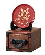 面白雑貨 カプセルコレクション 和だんす 引き出し(小)+飾りパーツ(絵皿)