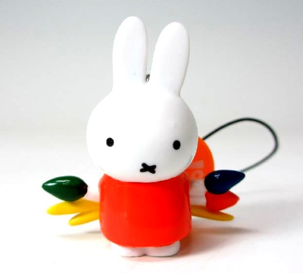 ミッフィ— ストラップ 90年代 ミッフィと絵筆