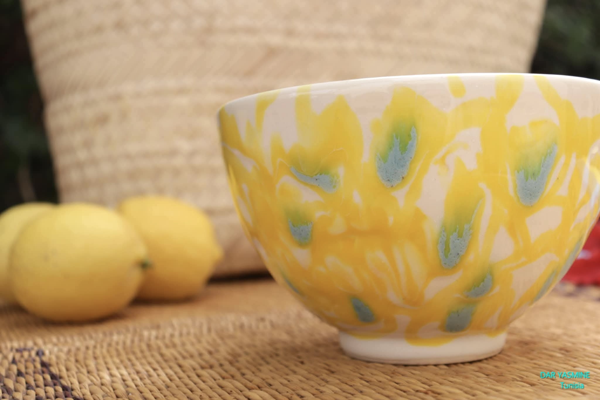 Rakuten - ハネンさんのカラフル陶器　ボウル　約14cm　太陽の隙間に青空　サラダ　スープ　煮物　ラーメン　ボウルクレー BGWCS