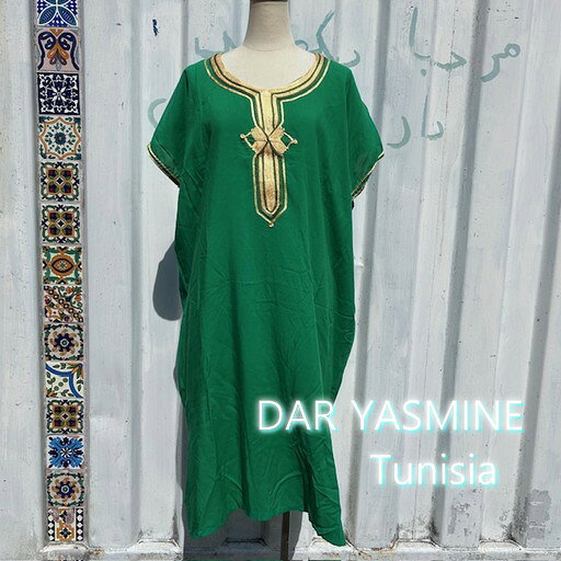 【民族衣装】チュニジア　日常に異国の美をまとう　民族衣装 Jebba ワンピース35　　すっぷりかぶ