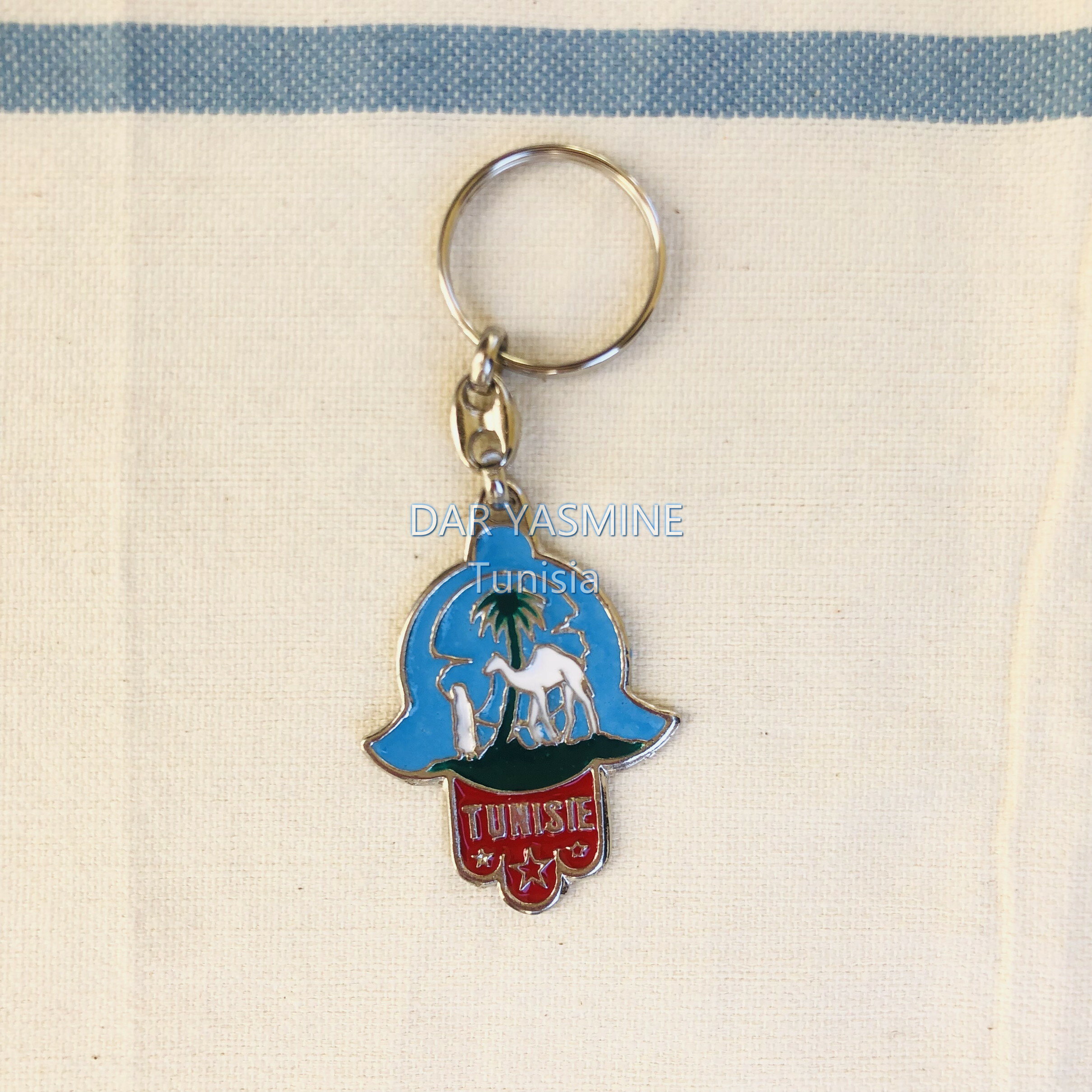 ファティマ160 Fatima　サハラ砂漠とラクダ　ファティマの手のキーホルダー