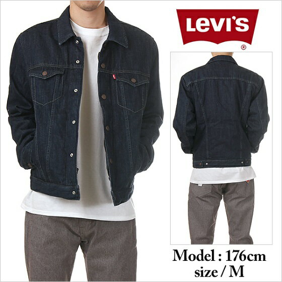 リーバイス Gジャン メンズ LEVIS ダウンフィルジップ デニムジャケット【インディゴ】〔 アメージング 服 〕 大きいサイズ デニム ジャケット B系 ストリート系 ヒップホップ ダンス 衣装 ブランド ファッション AMAZING アメージング