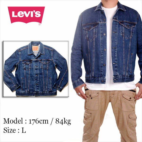 リーバイス Gジャン ジージャン メンズ LEVIS トラッカー ジャケット 大きいサイズ ビンテージ インディゴ ウォッシュ JKT B系 ストリート系 ヒップホップ ダンス 衣装 ブランド ファッション AMAZING アメージング 服 デニムジャケット