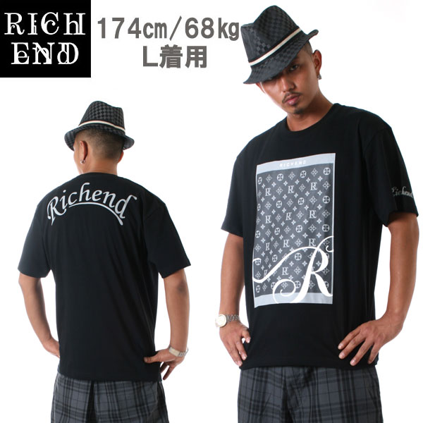 ▼SALE!!!▼RICHEND/リッチエンド Tシャツ  ブラック×グレー AMAZING アメージング 服