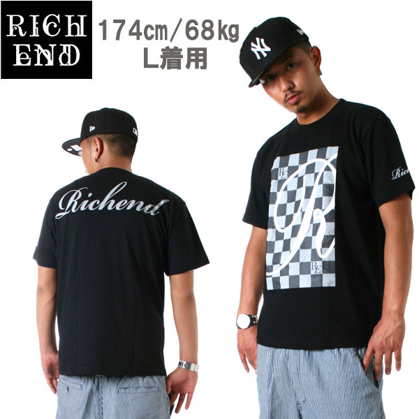 ▼SALE!!!▼RICHEND/リッチエンド Tシャツ ブラックxグレー AMAZING アメージング 服