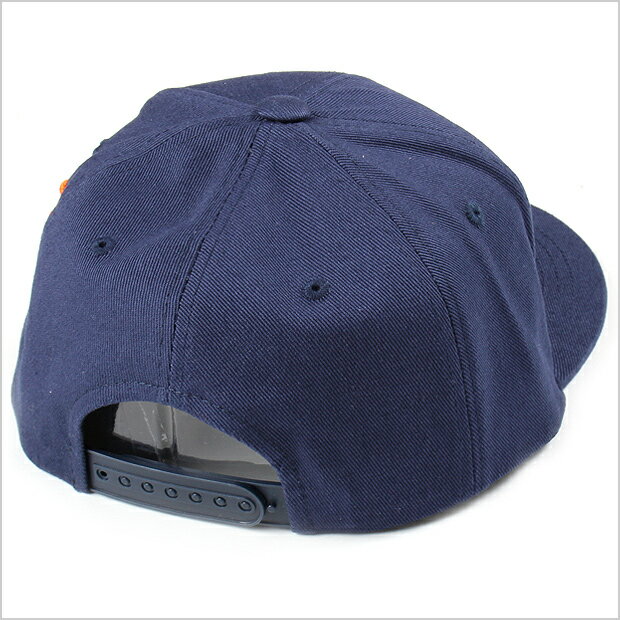 SNAP BACK CAP/スナップバックキャップ (NY：ネイビー×オレンジ)メンズ ファッション 服 HIPHOP B系 B BOY DANCE ヒップホップ ダンス 衣装 AMAZING アメージング