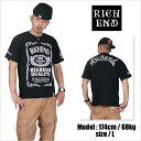 ▼SALE!!!▼RICHEND/リッチエンド Tシャツ 【HYBRID/ハイブリッド】ブラック×ホワイト AMAZING アメージング 服
