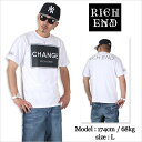 ▼SALE!!!▼RICHEND/リッチエンド Tシャツ 【CHANGE/チェンジ】ホワイト×ブラック AMAZING アメージング 服