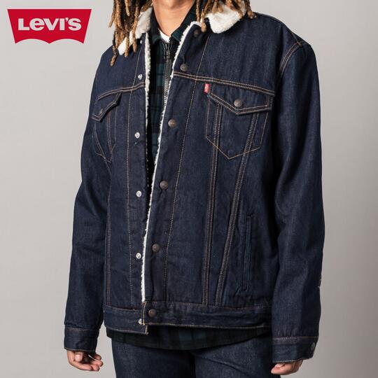 楽天Amazingリーバイス Gジャン ジージャン メンズ LEVIS シェルパ リンス デニムジャケット ボア 防寒 裏ボア デニム インディゴ ワンウォッシュ ボア オーバーサイズ ビッグサイズ XL 大きいサイズ B系 ストリート系 ヒップホップ ダンス 衣装 ブランド ファッション アメージング 服