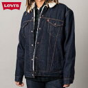 リーバイス Gジャン ジージャン メンズ LEVIS シェルパ リンス デニムジャケット ボア 防寒 裏ボア デニム インディゴ ワンウォッシュ ボア オーバーサイズ ビッグサイズ XL 大きいサイズ B系 ストリート系 ヒップホップ ダンス 衣装 ブランド ファッション アメージング 服