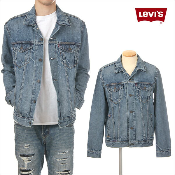 リーバイス Gジャン メンズ LEVIS デニムジャケット ビンテージストーンデニムウォッシュデニムW デニムウォッシュ大きいサイズ デニム ジャケット B系 ストリート系 ヒップホップ ダンス 衣装…