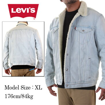 リーバイス Gジャン メンズ LEVIS デニムジャケット 裏ボア デニムウォッシュ 大きいサイズ B系 ストリート系 ヒップホップ ダンス 衣装 ブランド ファッション AMAZING アメージング 服