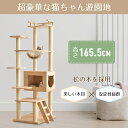 キャットタワー10 木製 透明宇宙船 据え置き 頑丈 165.5cm おしゃれ キャットタワー 木製 大型 可愛い麻紐 爪とぎボール 猫ベッド 安全安心 ペット用品