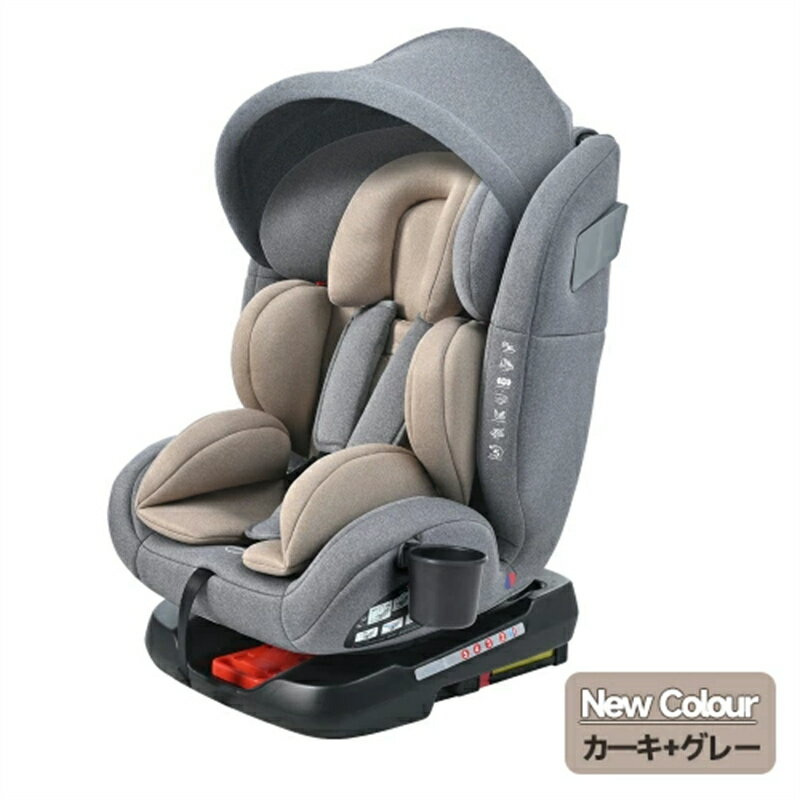 チャイルドシート 新生児 ISOFIX 安全基準合格品 0～10歳 360度回転式 キャノピー付き ジュニアシート ..