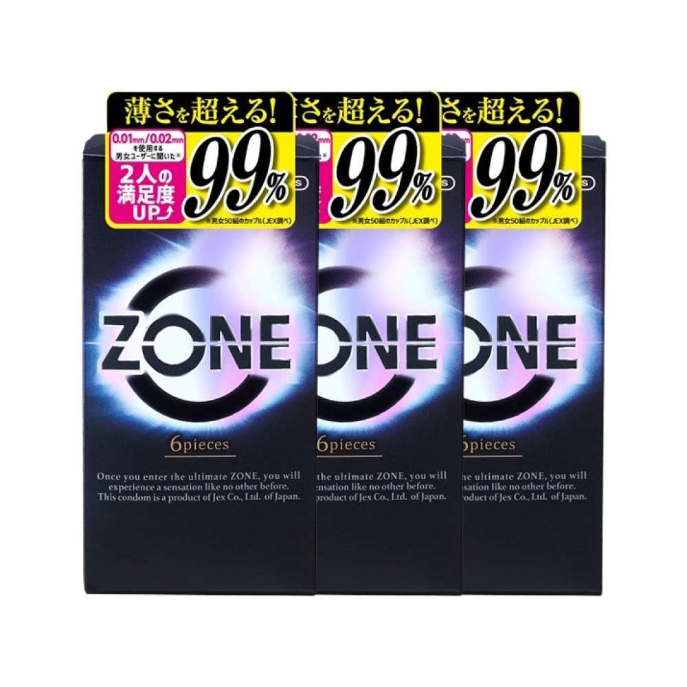 ●ジェクス ZONE 6個入 素材：天然ゴムラテックス 特徴：コンドーム使用時の違和感を解消する独自のゼリー技術(ステルスコート) 商品区分：管理医療機器 医療機器認証番号：224AKBZX00088000 JAN：4973210030715 広告文責：AHJ東亜未来株式会社 　　　　　06-6531-3320 ---------------------------------------------------------- ≪関連キーワード≫ 大きさ 0.01 値段 裏表 業務用 lサイズ オカモト セット skyn s サイズ極厚 0.02 ケース 144個 xlサイズ 厚め バタフライ zone プレミアム福袋 ローション おまけ 0.03 イボイボコンドーム 業務用コンドーム つぶつぶ 極厚コンドーム 女性用 サガミオリジナル mサイズ llサイズ ラージ サガミ 指コンドーム 激ドット 大きめ 不二ラテックス ラージ ドット ゼリー めちゃうす144 選べる 薄い 大容量 避妊具 人気 ランキング コンドームケース 種類おすすめ 避妊具とは リング ペッサリー 歴史 英語 避妊リング ラテックスアレルギー 薬局 妊娠 購入 避妊率 種類と使い方 ベネトン -----------------------------------------------------------