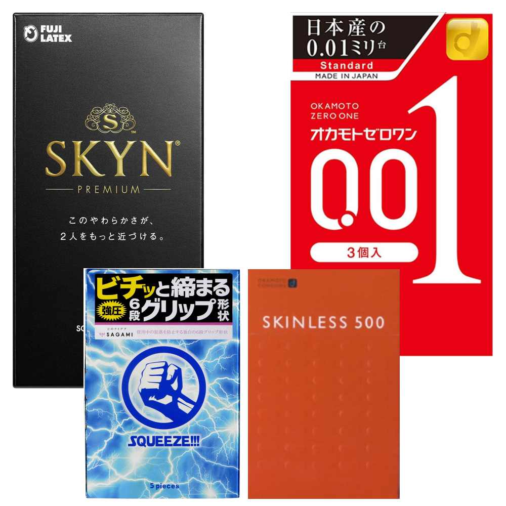 人気 薄型 避妊 不二ラテックス SKYN 5個入 オカモト ゼロワン0.01 3個入 オカモト スキンレス500 6個入 サガミ スクイーズ 5個入 ハニードロップス 20ml 1個付き MB-C