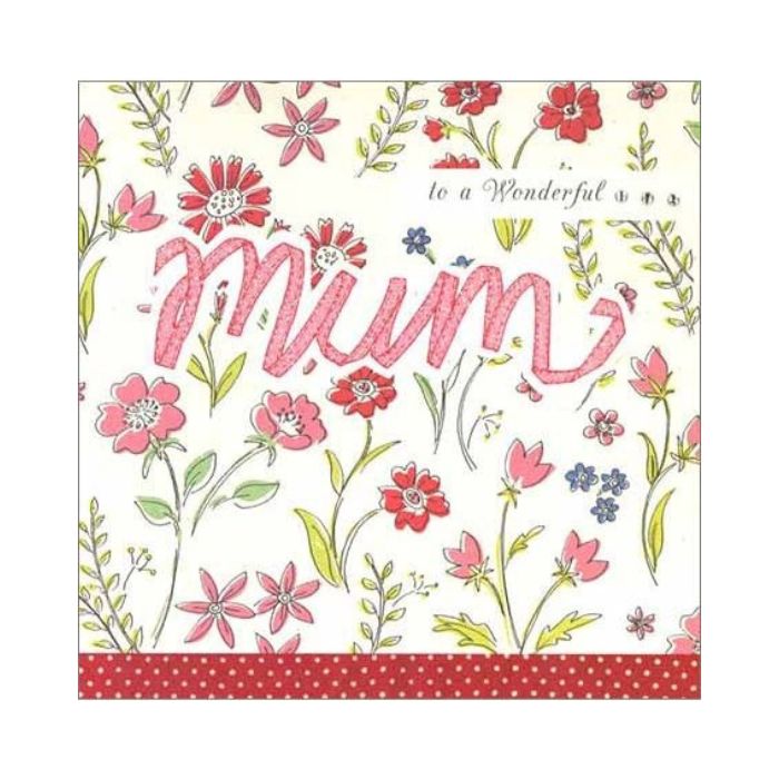 おしゃれ 母の日 グリーティングカード 「赤と青の花」 MDS-007 封筒付き メッセージカード インポート 輸入カード ラッピング レター ギフト プレゼン...