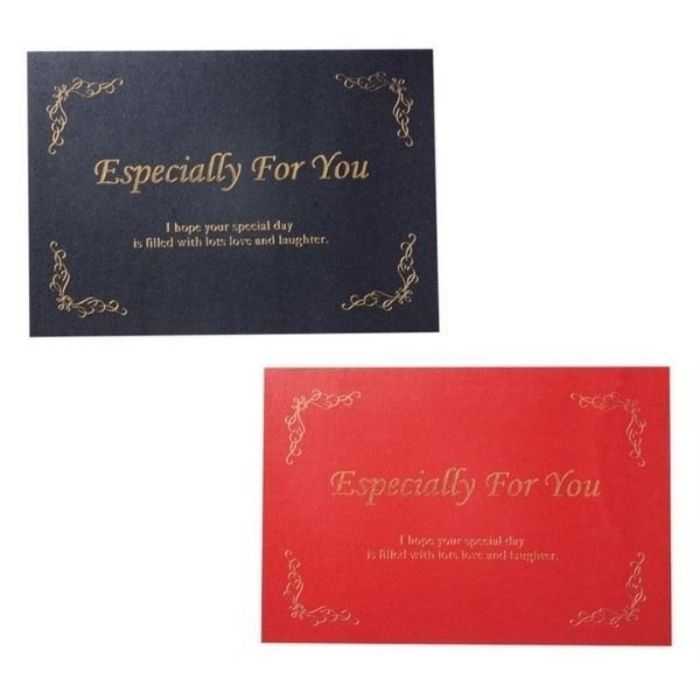 在庫処分お買い得商品 グリーティングカード 箔押し ラフィネ フォーユー FOR YOU ブラック レッド メッセージカード ラッピング レター ギフト プレゼ...