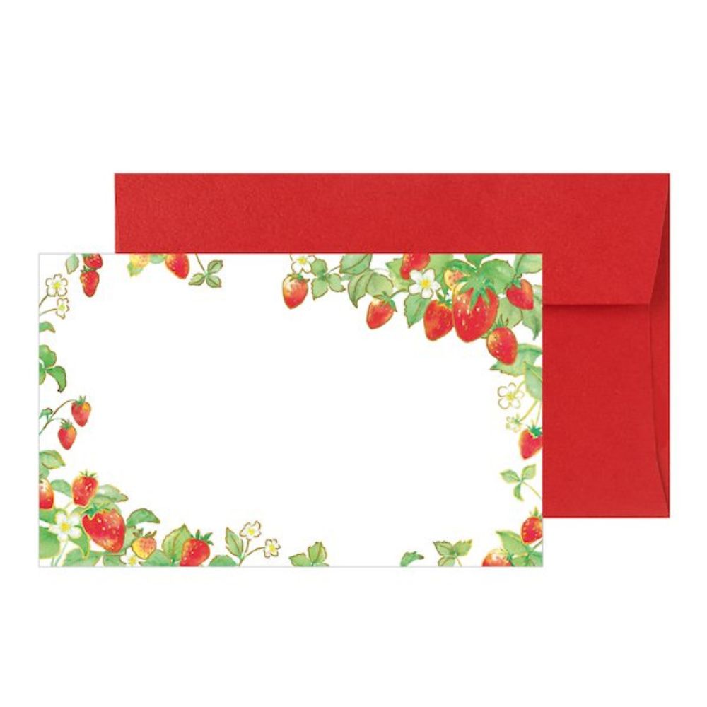 在庫処分お買い得商品 ミニカード 封筒付き ポライト 箔押し ベリー TC107 ラッピング レター ギフト プレゼント MB-B