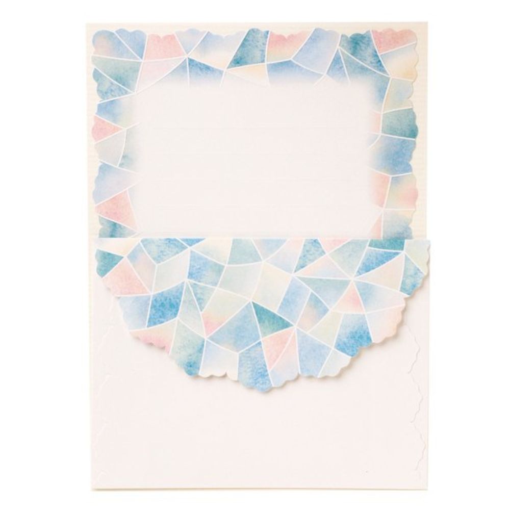 在庫処分お買い得商品 ミニレターセット ミニクルールクレールレター ステンドグラス TL076 ラッピング レター ギフト プレゼント MB-B