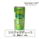 ココナッツジュース 70% 果肉入り 缶 240ml タイ ジュース アジアン エスニック 輸入食品 ココナッツ フルーツ
