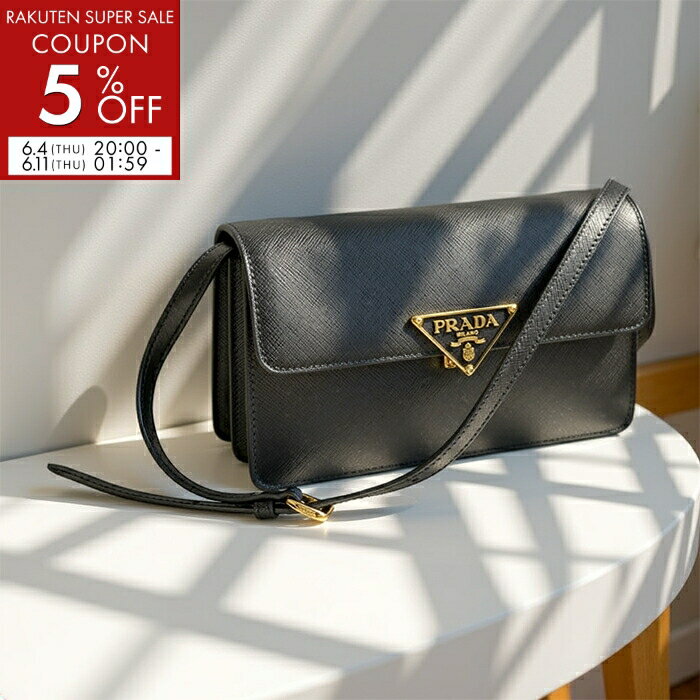 プラダ PRADA ショルダーバッグ サフィアーノレザー ミニバッグ クラッチバッグ ポーチ 2026年春夏新作 1BD386 NZV