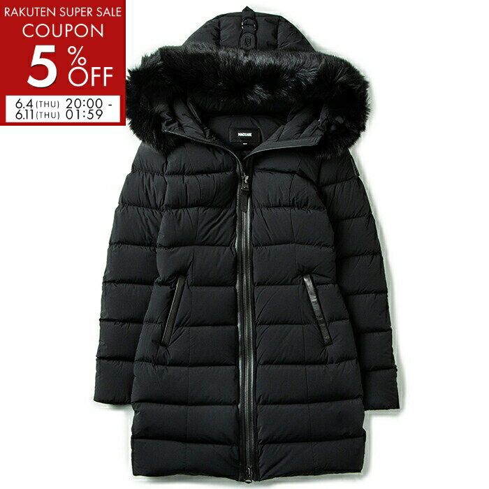 マッカージュ MACKAGE ミドル ダウンジャケット CALLA-BX ストレッチダウン ダウンコート フォックスファー CALLABX 0001 0001