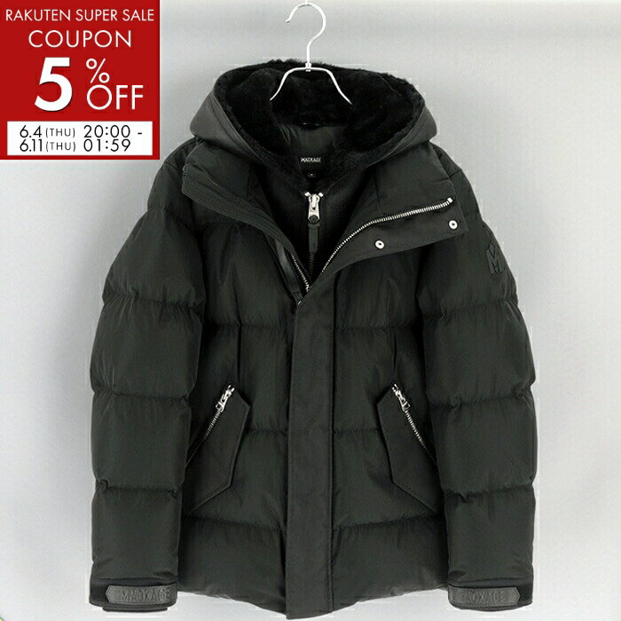 マッカージュ MACKAGE メンズ ジャケット アパレル ムートン 撥水 ライリー ダウンジャケット RILEY 0004 0001