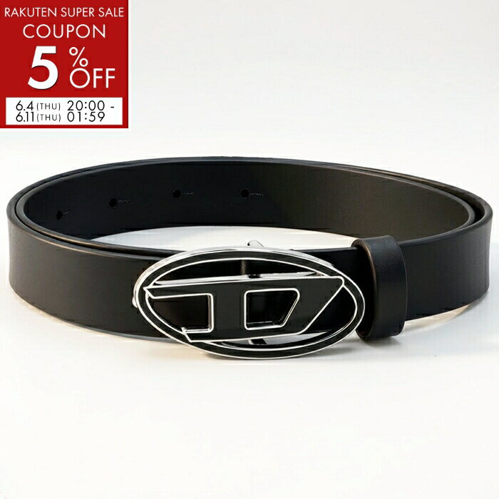 ディーゼル DIESEL レザーベルト レディース メンズ B-1DR 25 レザー 2.4cm幅 オーバルD 2026年春夏新作 X09716 P1245 T8013 