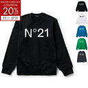 ヌメロ ヴェントゥーノ N°21 【大人もOK】キッズ ロゴ スウェットシャツ トレーナー ラウンドネック N21588 N0154【2509rss-20】