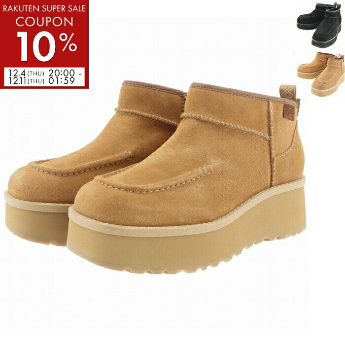 アグ UGG ショートブーツ CITYFUNC ULTRA MINI 厚底 ミドルカットスニーカー 耐水 5cmヒール 1158193 0003【APSHSALE】【amc10】