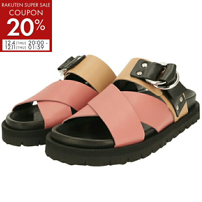 ピエール アルディ PIERRE HARDY サンダル クロスライド フラット スライドサンダル 3.5cmヒール レディース シューズ 靴 XK08 0006 0032【amc20】