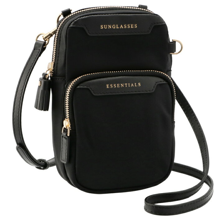 アニヤ ハインドマーチ ANYA HINDMARCH ショルダーバッグ ESSENTIALS ナイロン クロスボディバッグ ブラック 162494【2306CO66】【1206P10】