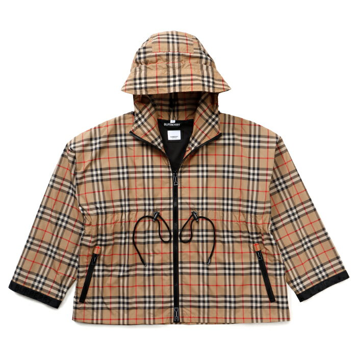 バーバリー BURBERRY フーデッドジャケット ヴィンテージチェック パーカー ロゴテープ 8032210【2023AW SALE】