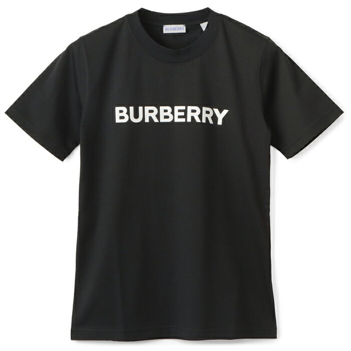 バーバリー BURBERRY Tシャツ ロゴ コットンシャツ ショートスリーブ 半袖シャツ ブラック 2024年春夏新作 8080324【2024SS】【PU_CA】