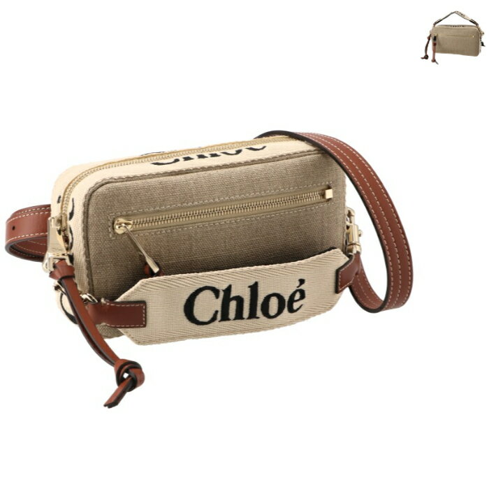 クロエ 革バッグ レディース クロエ CHLOE ショルダーバッグ WOODY ロゴ ベルトバッグ CHC23AS432 L06