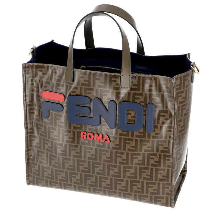 フェンディ FENDI 2019年春夏新作 トートバッグ フェンディマニア FILAコラボ ロゴバッグ ズッカ柄 8BH357 A5N6 F155V【06SALE】【19SS SALE】