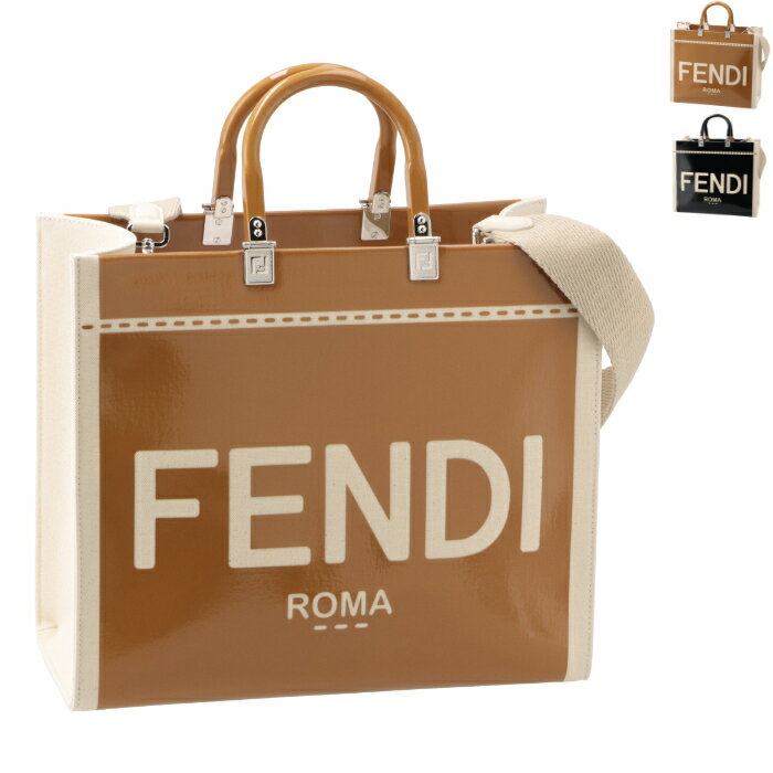 フェンディ 革トートバッグ レディース フェンディ FENDI トートバッグ サンシャイン ミディアム FENDI ROMA パテント 8BH386 ANT7