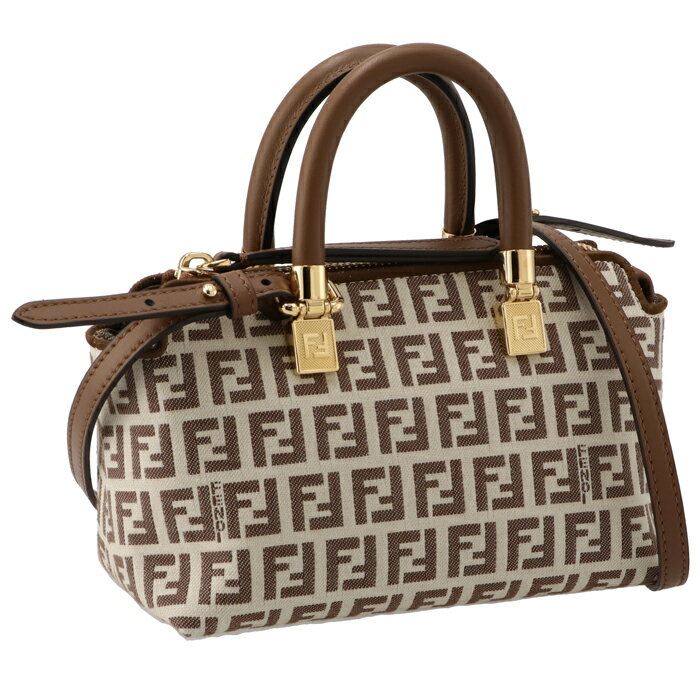 フェンディ FENDI ショルダーバッグ ミニ バイ ザ ウェイ BY THE WAY ボストンバッグ FFロゴ ファブリック 8BS067 ARBN F1NXB