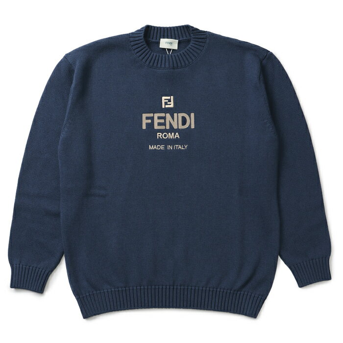 楽天アメイジングサーカスフェンディ FENDI 【大人もOK】キッズ セーター クルーネック 長袖 ロゴ ニット JMG100 AMI3 F0QB0【2023AW SALE】