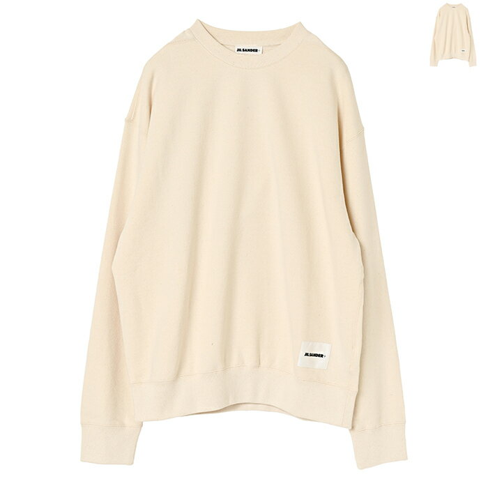 ジル サンダー JIL SANDER メンズ トレーナー 長袖 JIL SANDER+ スウェット ロゴラベル クルーネック J47GU0104 J20010【2509rss-20】のサムネイル