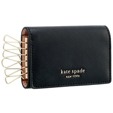 ケイトスペード KATE SPADE キーケース スペンサー SPENCER サフィアーノ ブラック PWRU7921 0007 001