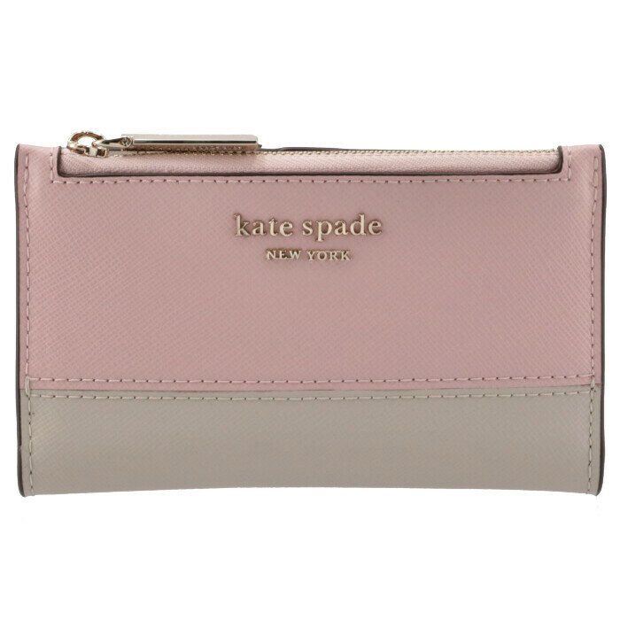 ケイトスペード KATE SPADE カードケース 二つ折り 小銭入れ付き SPENCER スペンサー ピンク系 バイカラー PWR00280 0007 103【2021AW SALE】