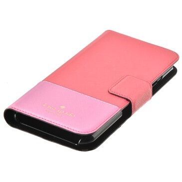 ケイトスペード KATE SPADE アイフォンケース スマホケース 手帳型 iphoneケース LEATHER WRAP FOLIO I PhoneXケース ピンク系 バイカラー 8ARU2236 0007 653