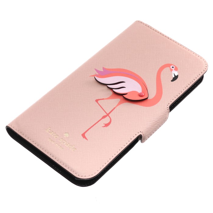 ケイトスペード KATE SPADE 2018年秋冬新作 iPhoneX 手帳型 iphoneケース フラミンゴ アイフォンケース スマホケース FLAMINGO iPhoneXケース 8ARU2630 0007 673